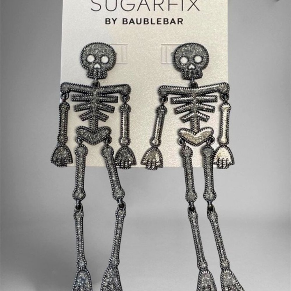 Baublebar Sugarfix Skeleton Halloween Earrings new QUICK SHIP!